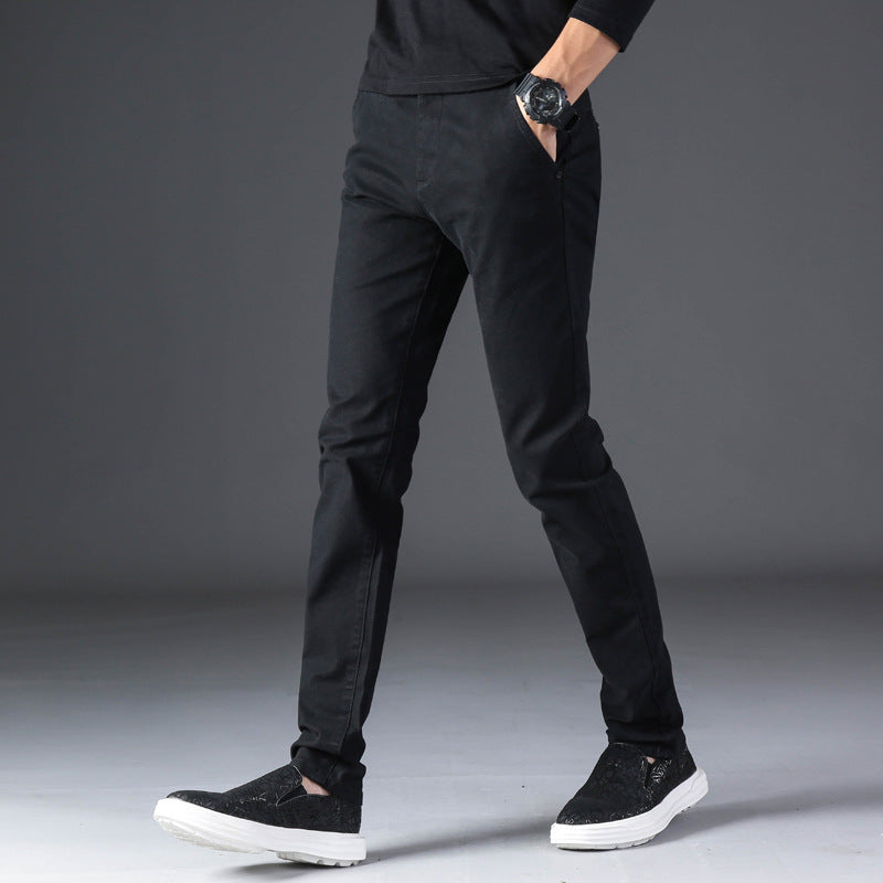 Casual Trousers Slim Fit Straight Men