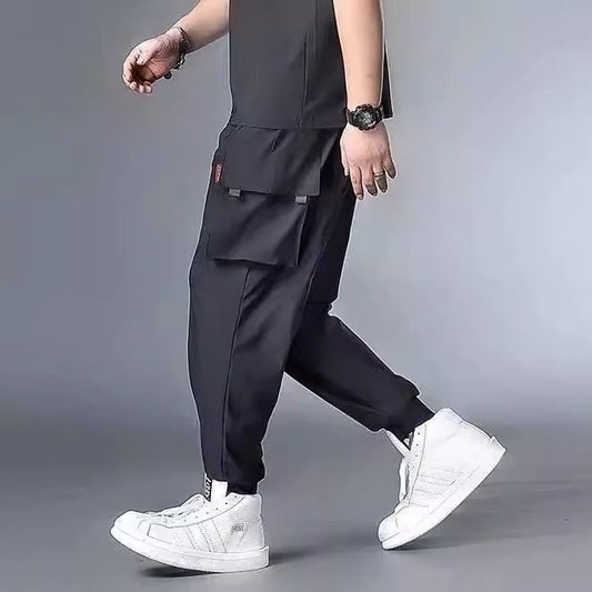 Men's Fashion Ice Silk Thin Sports Trousers