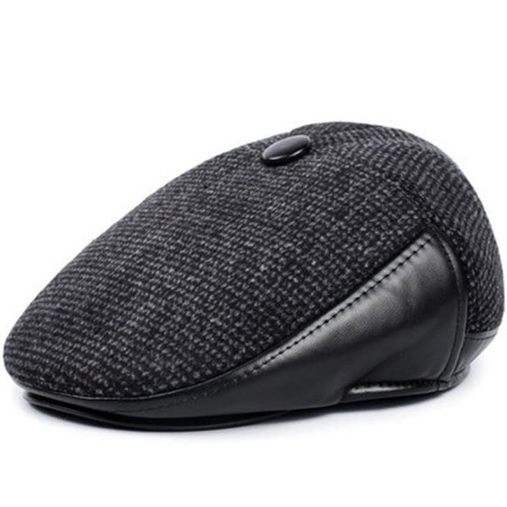 Men's Fashion Casual Winter Warm Peaked Cap