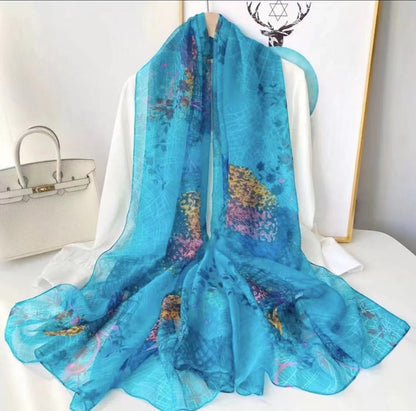 Yourou Yarn Scarf Large Size Printed Beach Towel