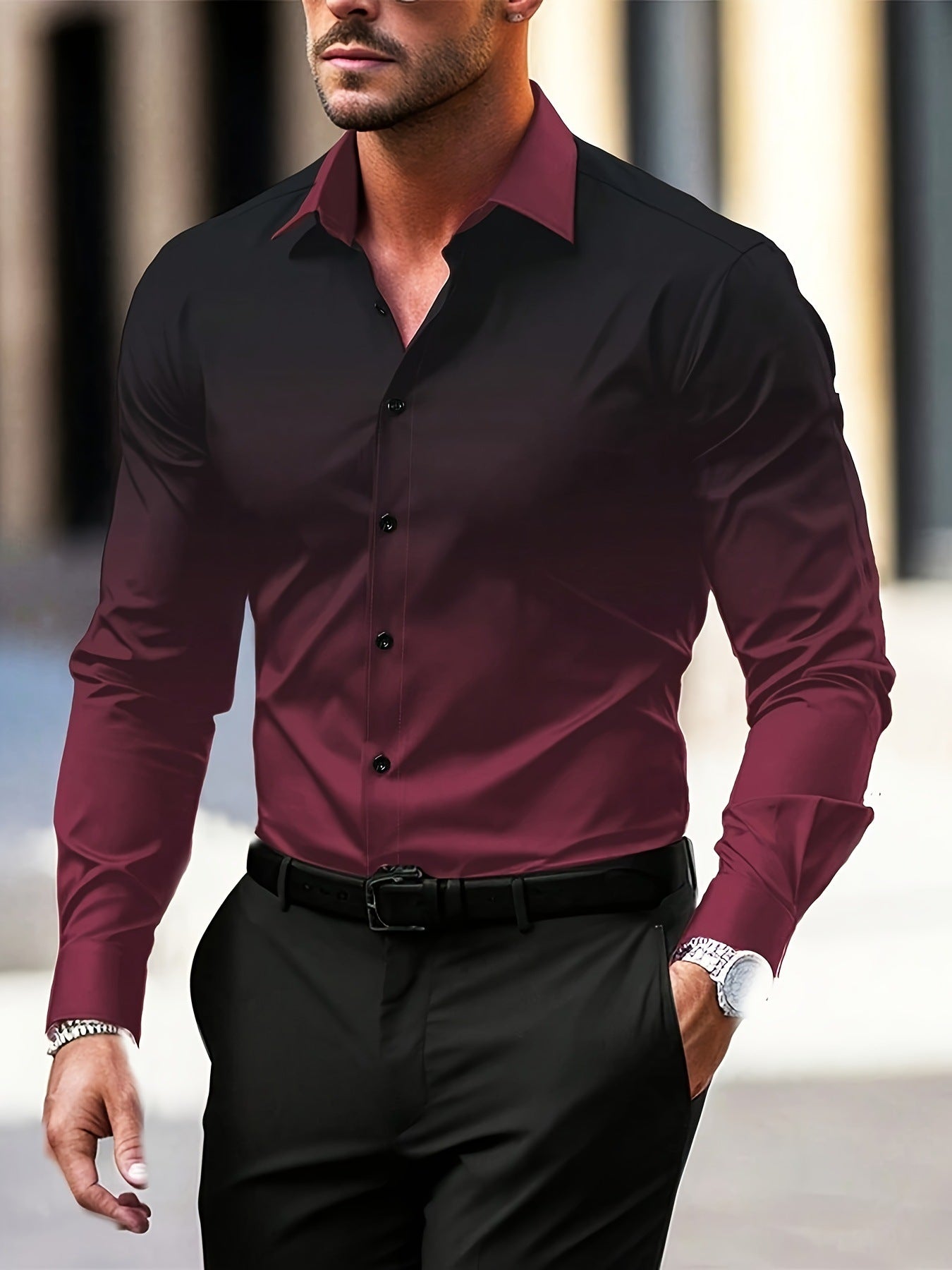 Personality New Casual Trend Men's Shirt