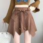 Irregular Suede Skirt Autumn And Winter